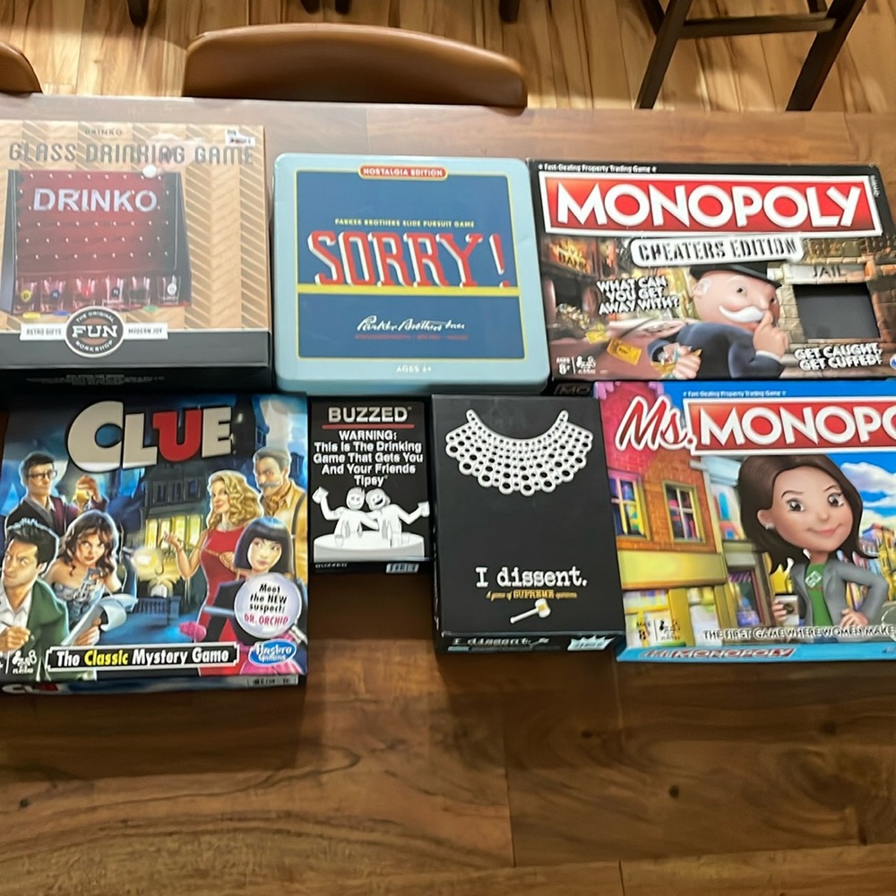 Assorted board games